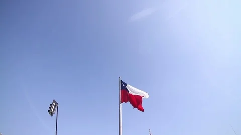 Chilean flag Video stock 77047505