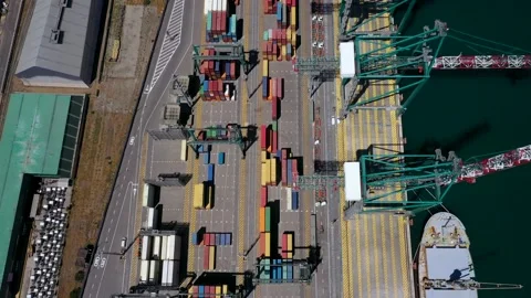 Chilean Port Video stock 136618096