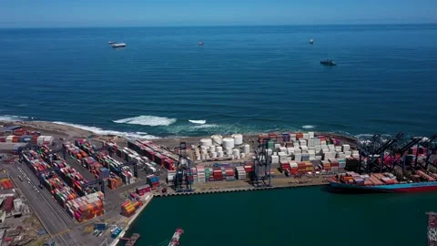 Chilean Port Video stock 136618269