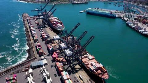 Chilean Port Video stock 136618309