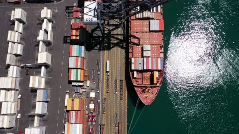 Chilean Port Video stock 136618690