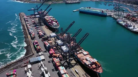 Chilean Port Video stock 136618703