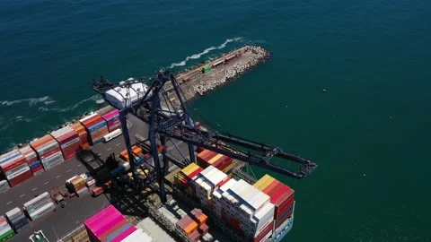 Chilean Port Video stock 136619159