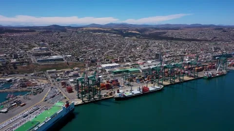 Chilean Port Video stock 136619456