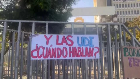 Chilean senator asked to resign for supporting paedophile, Santiago, CL - 25 Jul Stock Footage 280152111