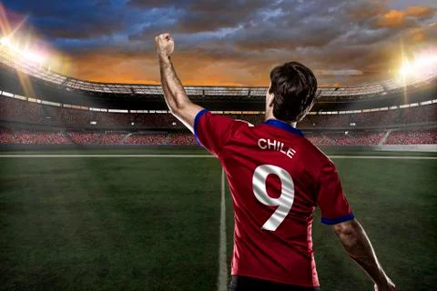 Chilean soccer player Stock Photos