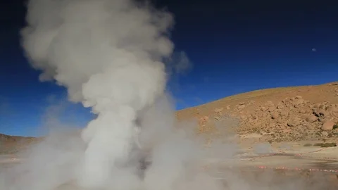 ChileElTatioGeyser01 Vídeo Stock 72643661