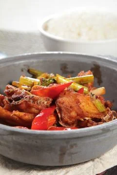 Chili chicken Stock Photos