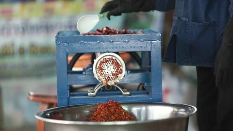 Chili Grinder Stock Footage 126655467