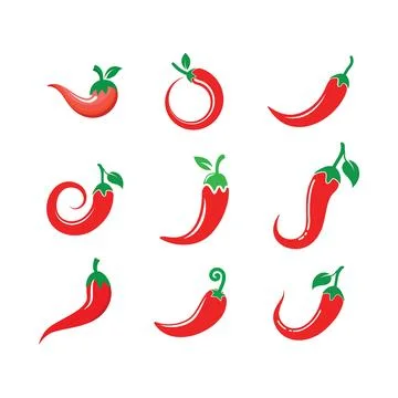 Chili icon set  vector illustration design Stock Illustration