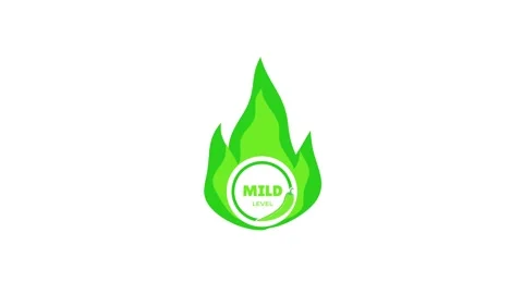 Chili level level 1,2,3,4 animated chili spiciness level mild,spicy,hot,ext.. Stock Footage 310280265
