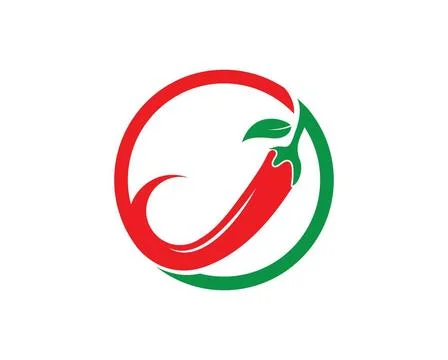 Chili logo vector template design Chili logo vector template design illust... 스톡 사진