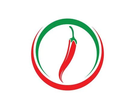 Chili logo vector template design Chili logo vector template design illust... 스톡 사진