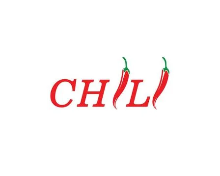 Chili logo vector template design Chili logo vector template design illust... 스톡 사진
