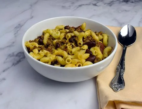 Chil;i macaroni Stock Photos