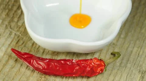 Chili oil Stock Footage