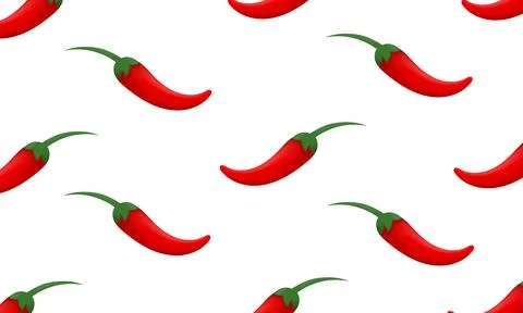 Chili pattern with mesh technique Stock Illustration