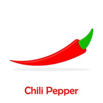 Chili Pepper flat icon. Vector illustration Stock Illustration