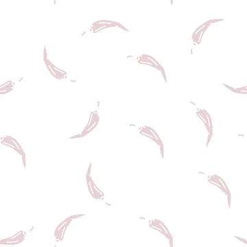Chili pepper glyph seamless pattern Stock Illustration