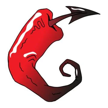 Chili pepper. Hot pepper. Vector illustration bell pepper. Stock Illustration