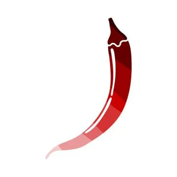 Chili Pepper Icon Stock Illustration