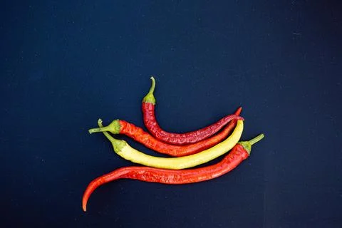 Chili pepper on an isolated background Stock Photos