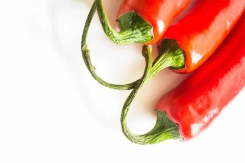 Chili pepper on light background, macro shot Stock Photos