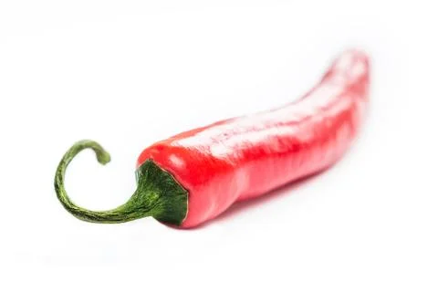 Chili pepper on light background, macro shot Stock Photos