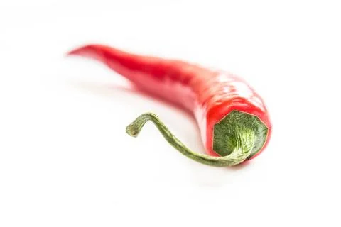 Chili pepper on light background, macro shot Stock Photos