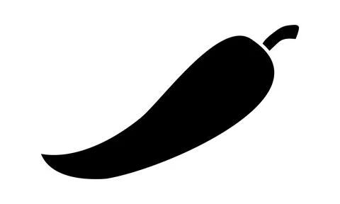 Chili pepper, vector icon. Stock Illustration