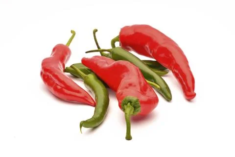 Chili pepper on white background Stock Photos