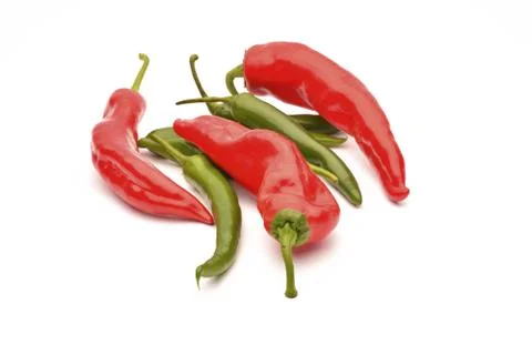 Chili pepper on white background Fotos de archivo