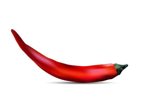 Chili peppers on a black background Stock Illustration
