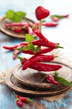 Chili peppers. Stock Photos