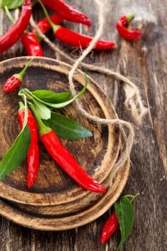 Chili peppers . Stock Photos