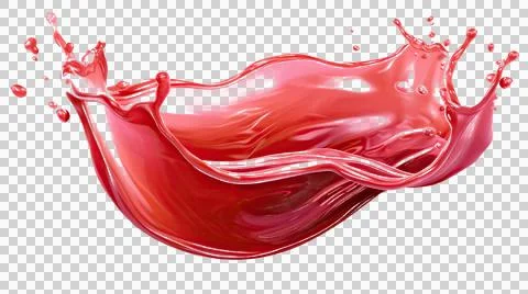 Chili sauce splash element Stock Illustration