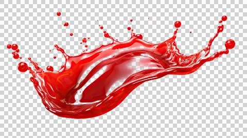 Chili sauce splash element Stock Illustration