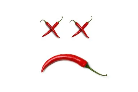 Chili smiley Stock Photos