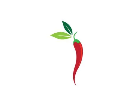 Chili symbol vector icon Stock Illustration