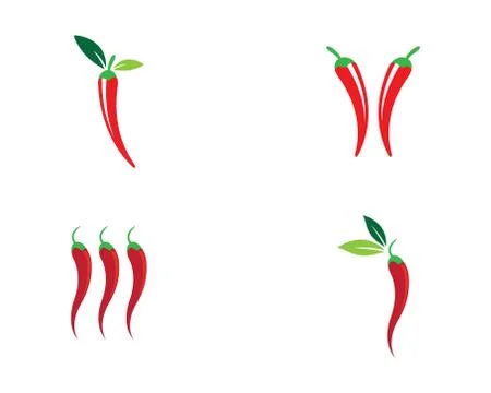 Chili symbol vector icon Stock Illustration