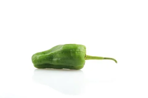 Chili on white Background Foto stock