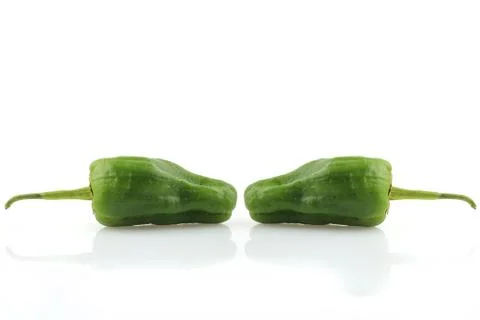 Chili on white Background 스톡 사진