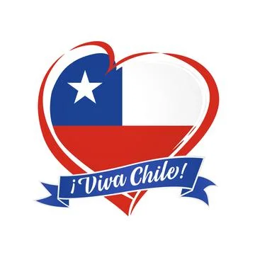 Chilian creative badge Illustrazione stock