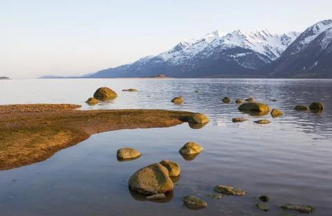 Chilkat beach evening Stock Photos