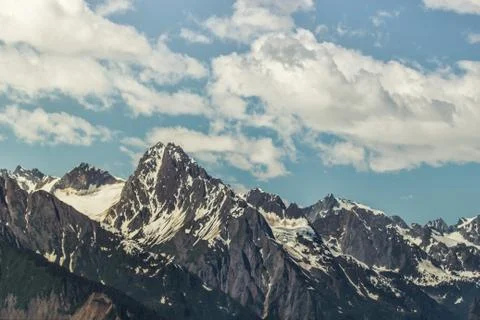 Chilkat range with clouds Foto stock
