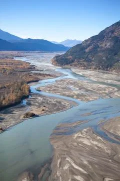 Chilkat River in Fall Stock Photos