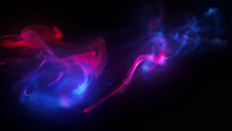Chill Colorful Particles Background Loop Stock Footage 203444994