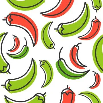 Chill outline seamless pattern and shadow for use as wallpaper 스톡 일러스트