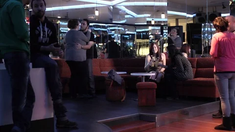 Chill party at disco Stock Footage 94545008