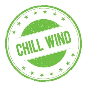 CHILL-WIND stamp sign Stock Illustration